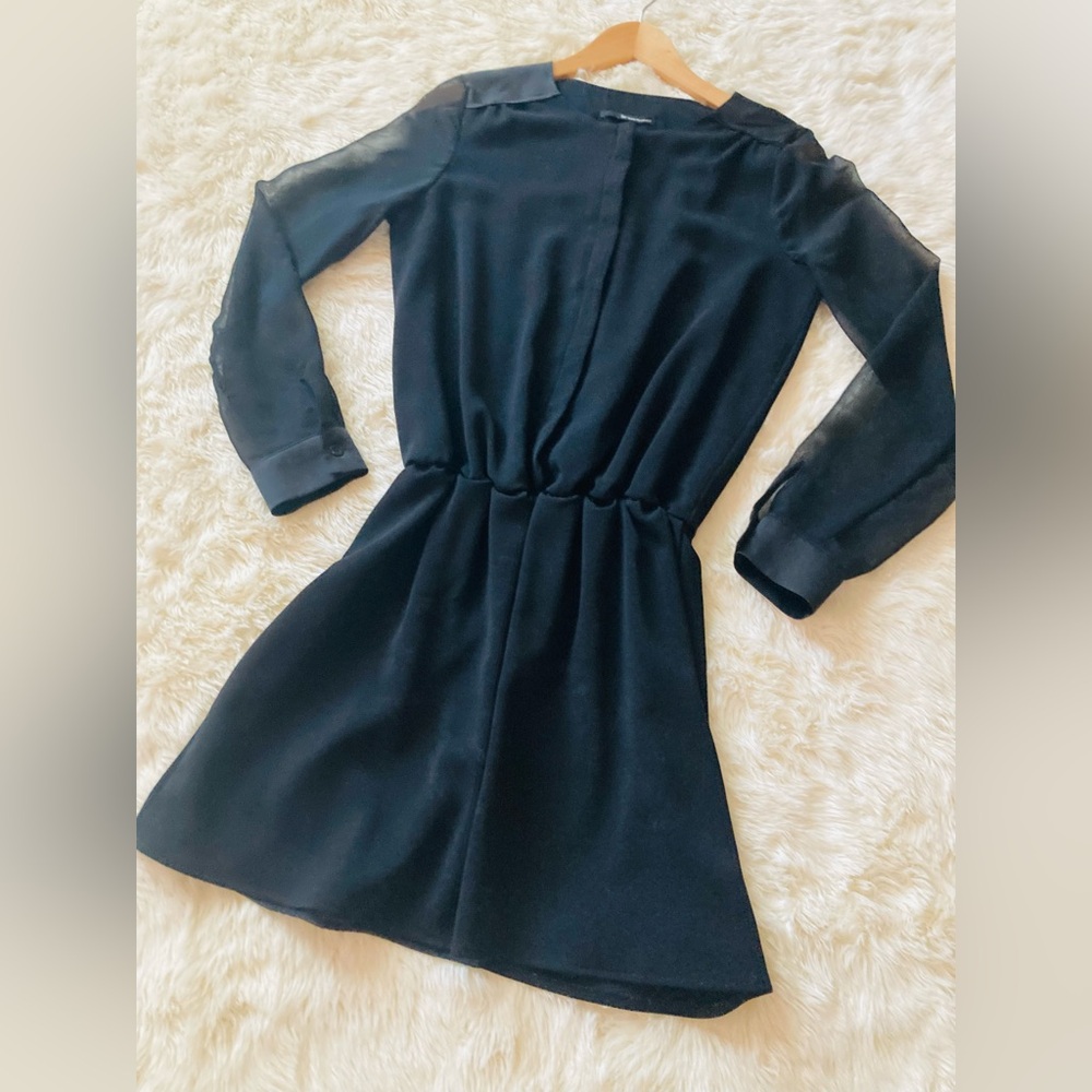 Perfect Workwear Dress w/ Sheer Sleeves - Sz M